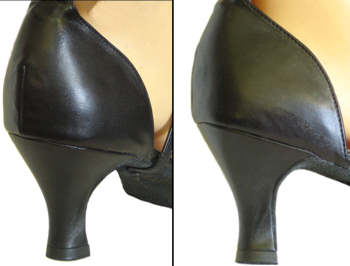 argentine tango shoes-VF 9691-Example of 2.5 inch (6.5cm) Low Heel